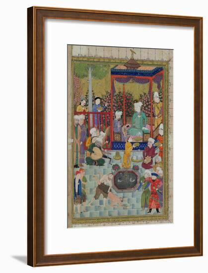 Princely Reception, Illustration from the Shahnama-null-Framed Giclee Print