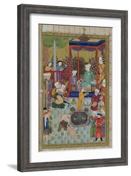 Princely Reception, Illustration from the Shahnama-null-Framed Giclee Print