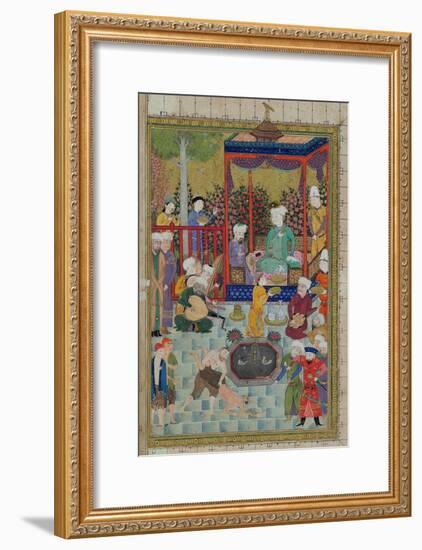 Princely Reception, Illustration from the Shahnama-null-Framed Giclee Print