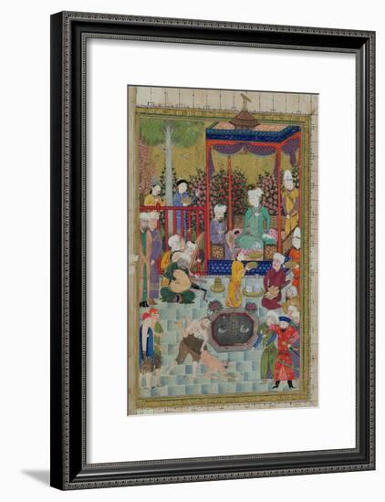 Princely Reception, Illustration from the Shahnama-null-Framed Giclee Print