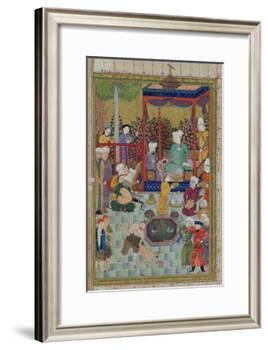 Princely Reception, Illustration from the Shahnama-null-Framed Giclee Print