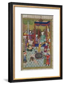 Princely Reception, Illustration from the Shahnama-null-Framed Giclee Print