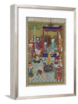 Princely Reception, Illustration from the Shahnama-null-Framed Giclee Print