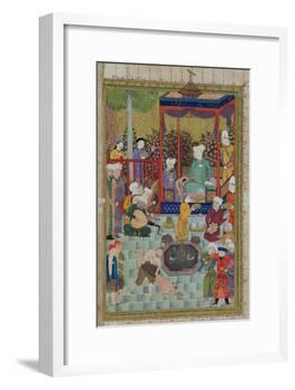 Princely Reception, Illustration from the Shahnama-null-Framed Giclee Print