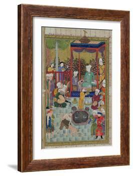 Princely Reception, Illustration from the Shahnama-null-Framed Giclee Print