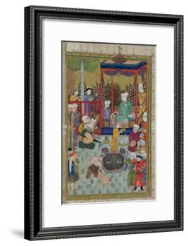 Princely Reception, Illustration from the Shahnama-null-Framed Giclee Print