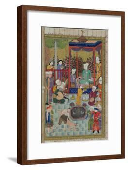 Princely Reception, Illustration from the Shahnama-null-Framed Giclee Print