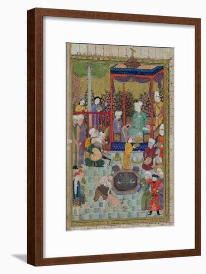 Princely Reception, Illustration from the Shahnama-null-Framed Giclee Print
