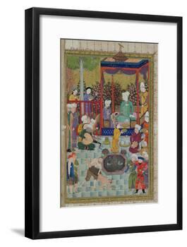 Princely Reception, Illustration from the Shahnama-null-Framed Giclee Print