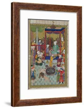 Princely Reception, Illustration from the Shahnama-null-Framed Giclee Print