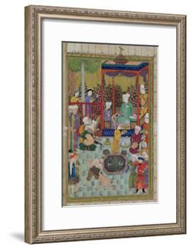 Princely Reception, Illustration from the Shahnama-null-Framed Giclee Print