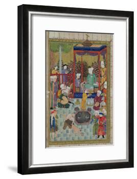 Princely Reception, Illustration from the Shahnama-null-Framed Giclee Print