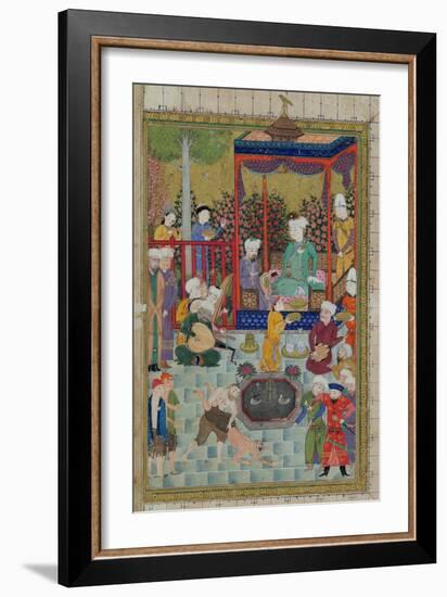 Princely Reception, Illustration from the Shahnama-null-Framed Giclee Print