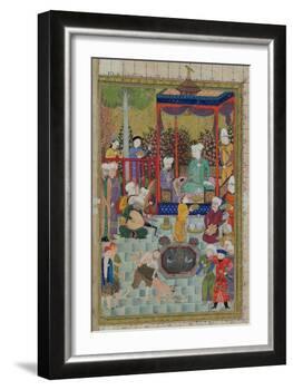 Princely Reception, Illustration from the Shahnama-null-Framed Giclee Print