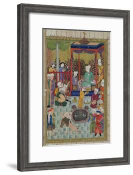 Princely Reception, Illustration from the Shahnama-null-Framed Giclee Print
