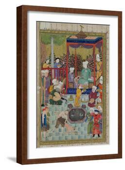 Princely Reception, Illustration from the Shahnama-null-Framed Giclee Print