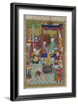 Princely Reception, Illustration from the Shahnama-null-Framed Giclee Print