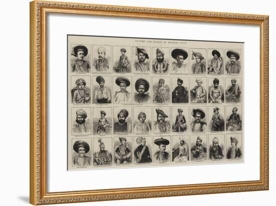 Princes and Chiefs of Western India-null-Framed Giclee Print