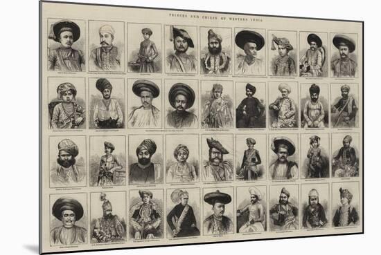 Princes and Chiefs of Western India-null-Mounted Giclee Print