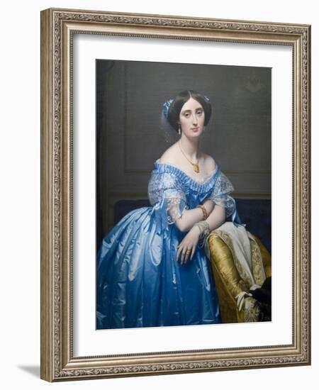 Princes De Broglie-Jean-Auguste-Dominique Ingres-Framed Art Print