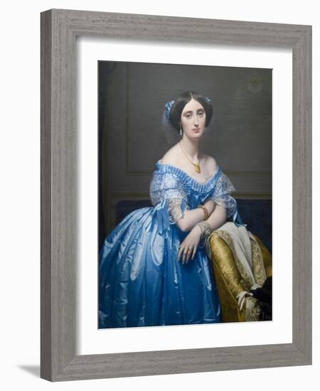 Princes De Broglie-Jean-Auguste-Dominique Ingres-Framed Art Print