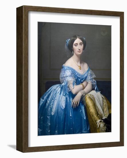 Princes De Broglie-Jean-Auguste-Dominique Ingres-Framed Art Print