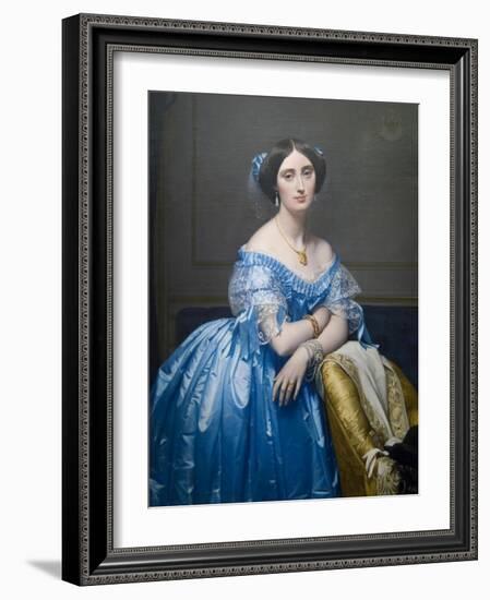 Princes De Broglie-Jean-Auguste-Dominique Ingres-Framed Art Print