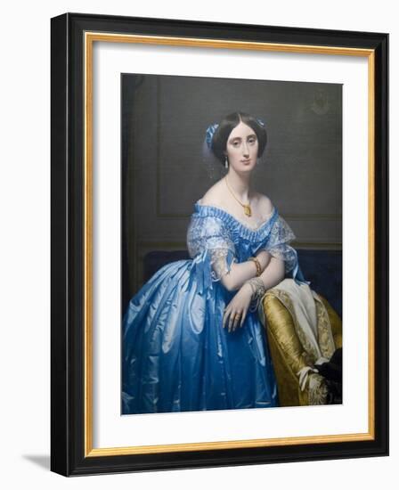 Princes De Broglie-Jean-Auguste-Dominique Ingres-Framed Art Print