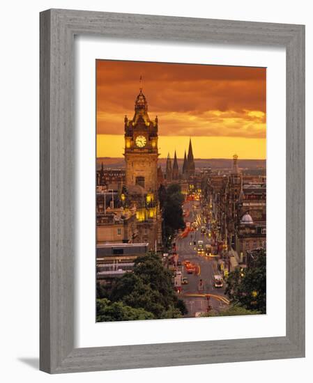 Princes St., Calton Hill, Edinburgh, Scotland-Doug Pearson-Framed Photographic Print