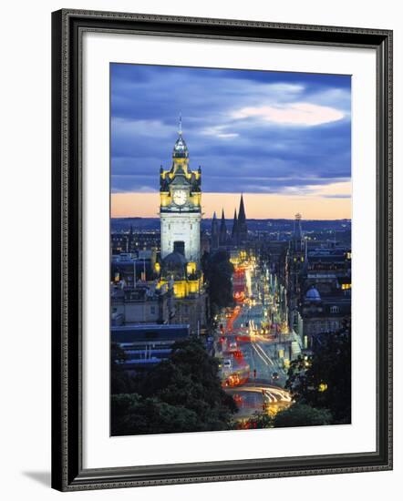 Princes St., Calton Hill, Edinburgh, Scotland-Doug Pearson-Framed Photographic Print