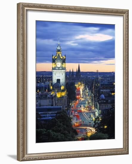 Princes St., Calton Hill, Edinburgh, Scotland-Doug Pearson-Framed Photographic Print