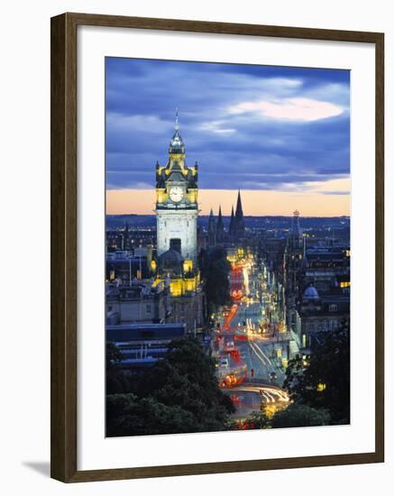 Princes St., Calton Hill, Edinburgh, Scotland-Doug Pearson-Framed Photographic Print