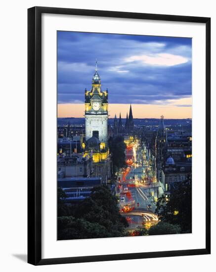 Princes St., Calton Hill, Edinburgh, Scotland-Doug Pearson-Framed Photographic Print