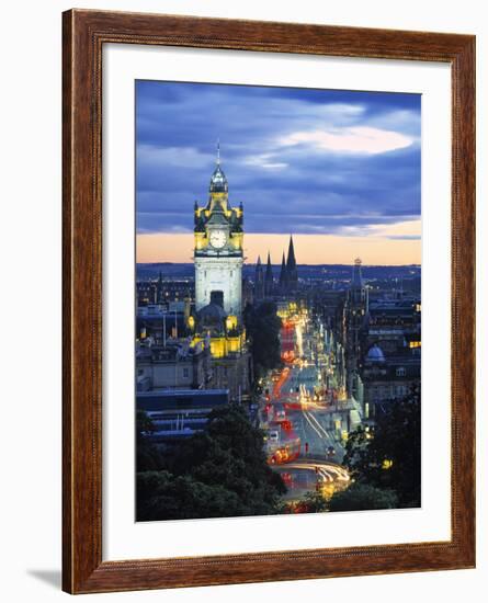 Princes St., Calton Hill, Edinburgh, Scotland-Doug Pearson-Framed Photographic Print