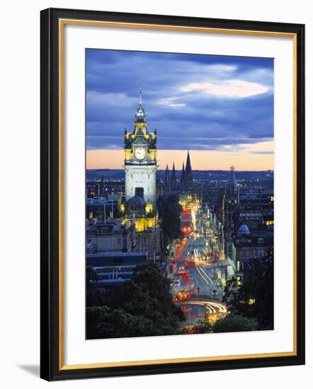 Princes St., Calton Hill, Edinburgh, Scotland-Doug Pearson-Framed Photographic Print