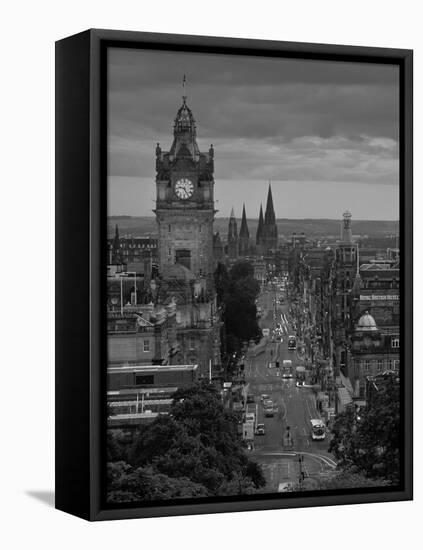 Princes St., Calton Hill, Edinburgh, Scotland-Doug Pearson-Framed Premier Image Canvas