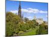 Princes Street Gardens, Edinburgh, Lothian, Scotland, Uk-Amanda Hall-Mounted Photographic Print