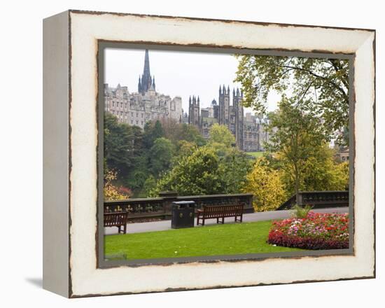 Princes Street Gardens, Edinburgh, Lothian, Scotland, Uk-null-Framed Premier Image Canvas