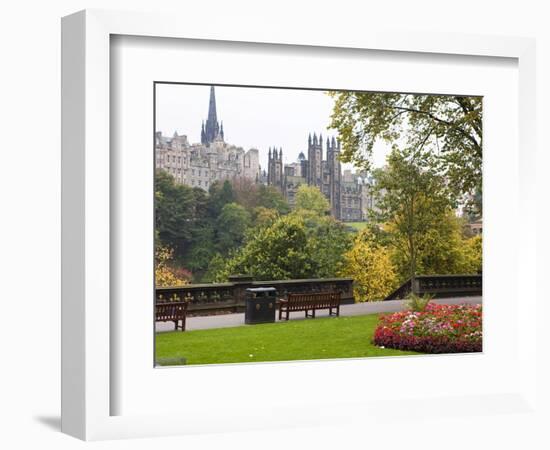 Princes Street Gardens, Edinburgh, Lothian, Scotland, Uk-null-Framed Photographic Print