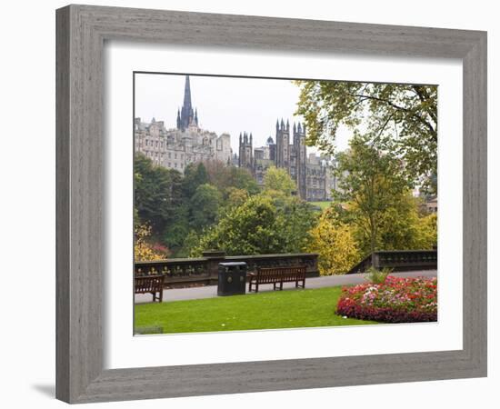 Princes Street Gardens, Edinburgh, Lothian, Scotland, Uk-null-Framed Photographic Print
