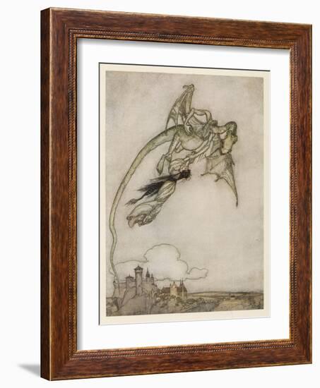 Princess Abducted-Arthur Rackham-Framed Art Print