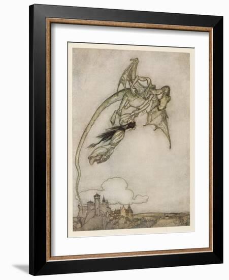 Princess Abducted-Arthur Rackham-Framed Art Print