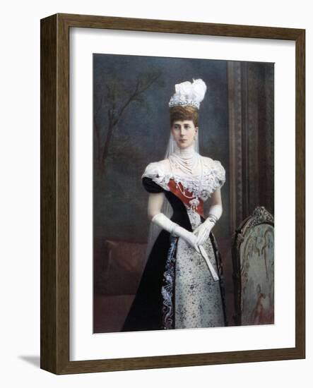 Princess Alexandra of Denmark, Late 19th Century-W&d Downey-Framed Giclee Print