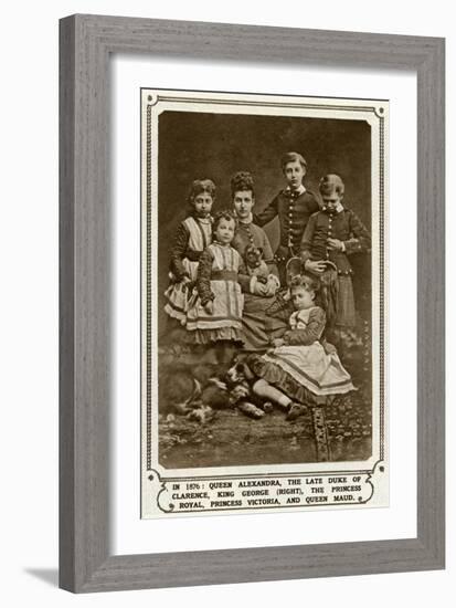 Princess Alexandra with Her Five Children-null-Framed Art Print