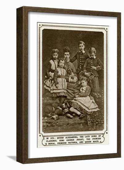 Princess Alexandra with Her Five Children-null-Framed Art Print
