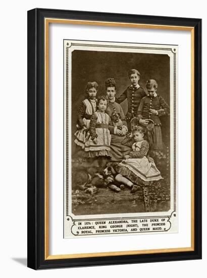 Princess Alexandra with Her Five Children-null-Framed Art Print