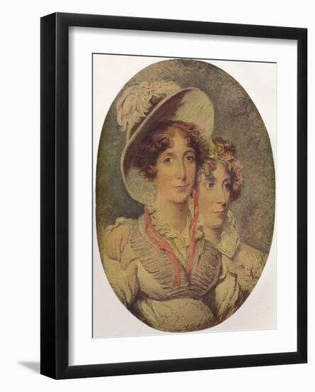 Princess Amelia of Brunswick and Her Daughter Princess Charlotte, 1919-George Hayter-Framed Giclee Print