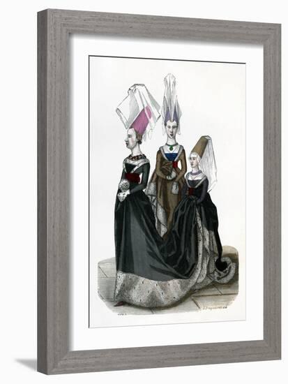 Princess and Ladies in Waiting, 1470 (1882-188)-Gautier-Framed Giclee Print