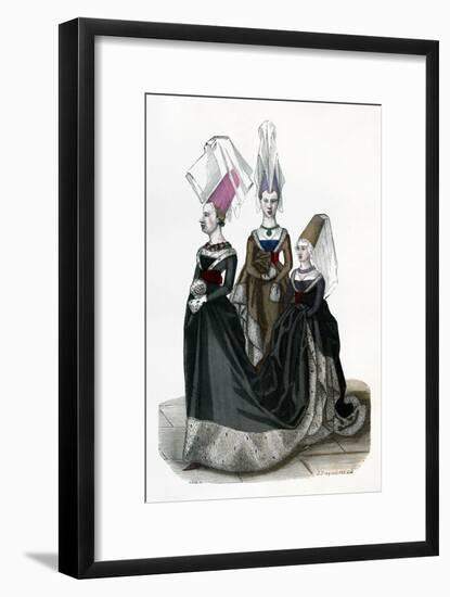 Princess and Ladies in Waiting, 1470 (1882-188)-Gautier-Framed Giclee Print