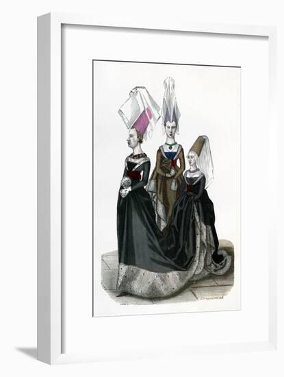 Princess and Ladies in Waiting, 1470 (1882-188)-Gautier-Framed Giclee Print